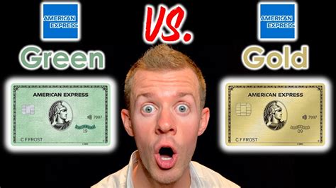 american express green vs gold